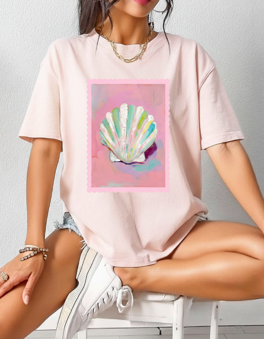 SEASHELL OVERSIZED T-SHIRT