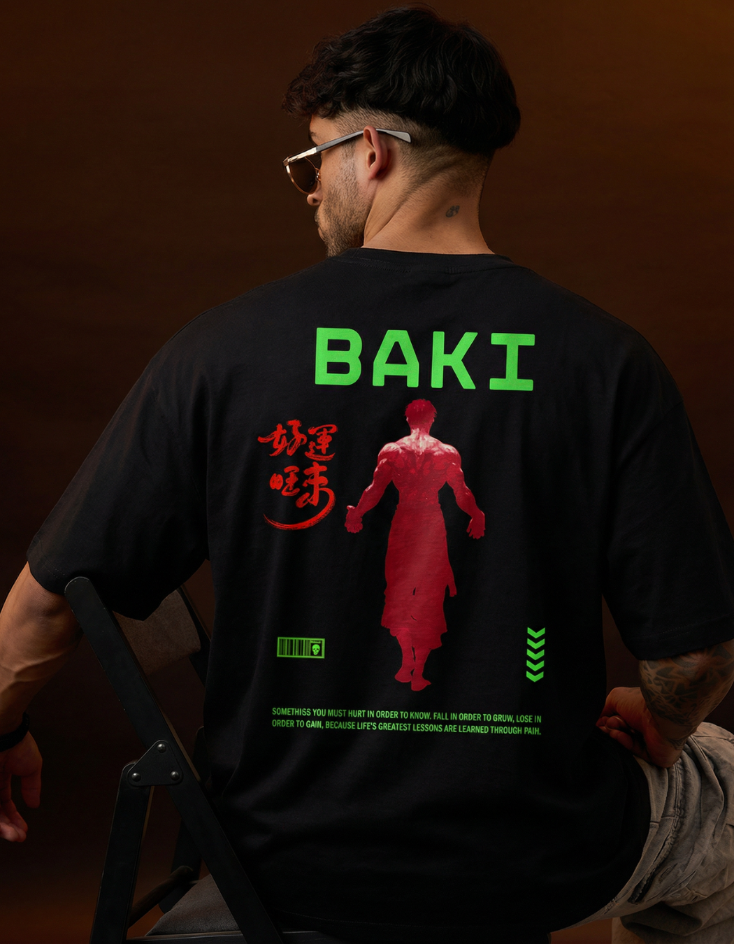 BAKI HANMA OVERSIZED T-SHIRT