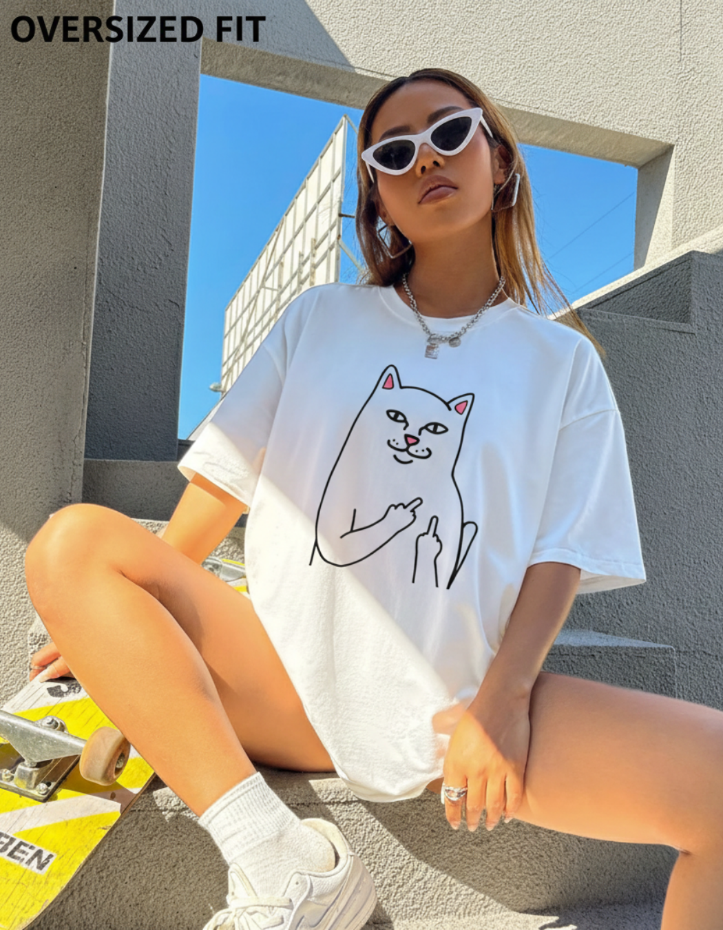CAT OVERSIZED T-SHIRT