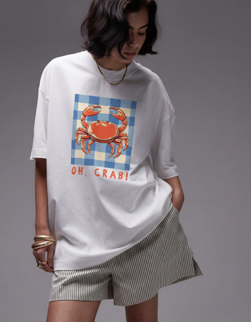 OH CRAB OVERSIZED T-SHIRT