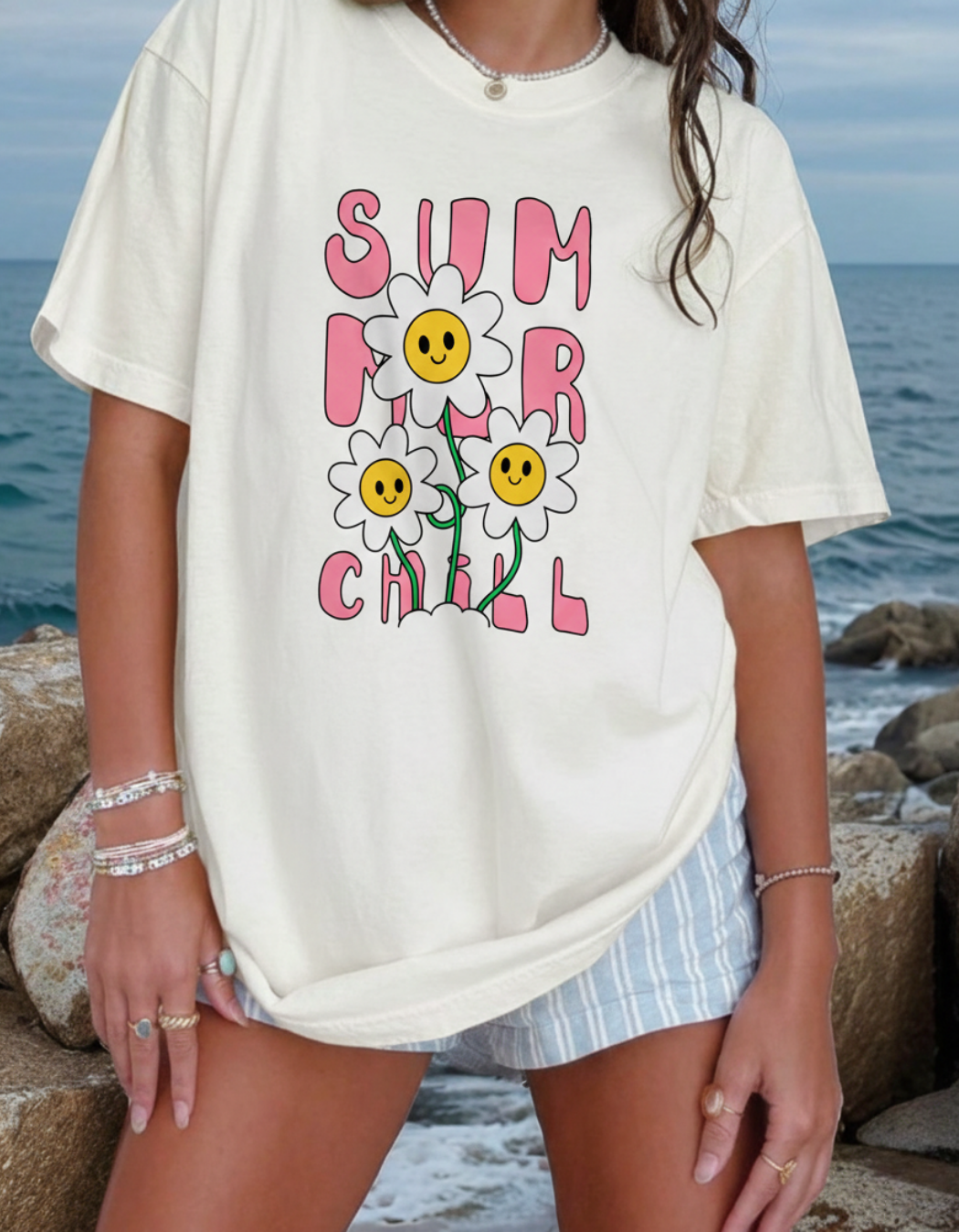 SUMMER CHILL OVERSIZED T-SHIRT