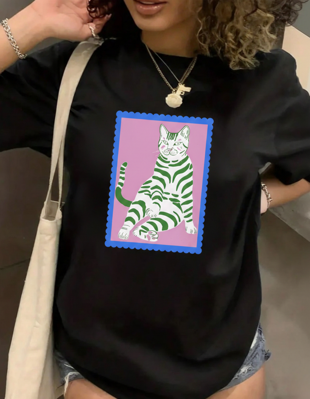 HEY CAT OVERSIZED T-SHIRT