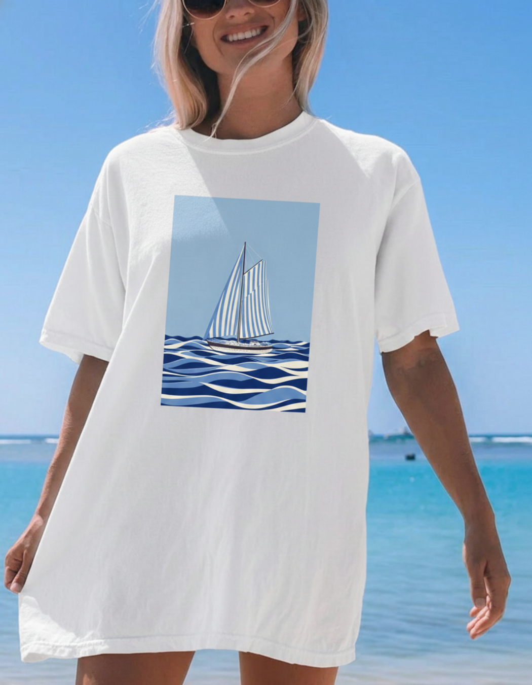 SAILING OVERSIZED T-SHIRT
