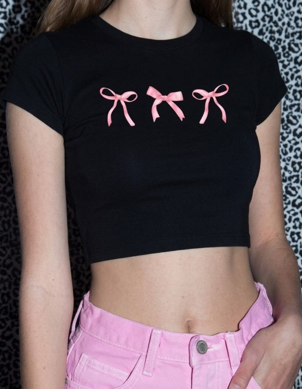 PRINCESS BOWS CROP TOP