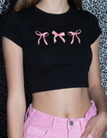 PRINCESS BOWS CROP TOP