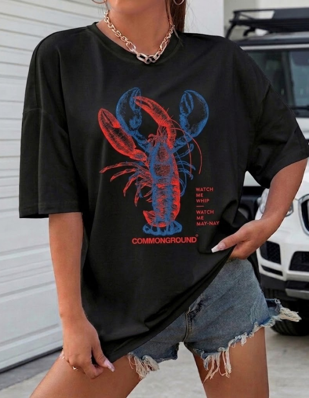 LOBSTER WHIP OVERSIZED T-SHIRT