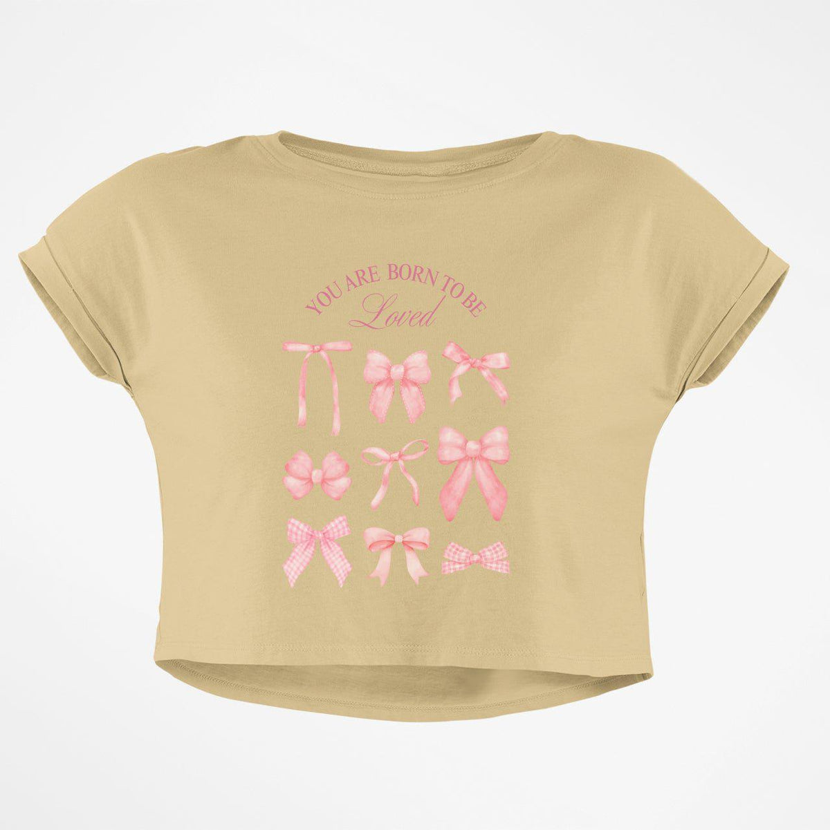 BORN TO BE LOVED CROP TOP