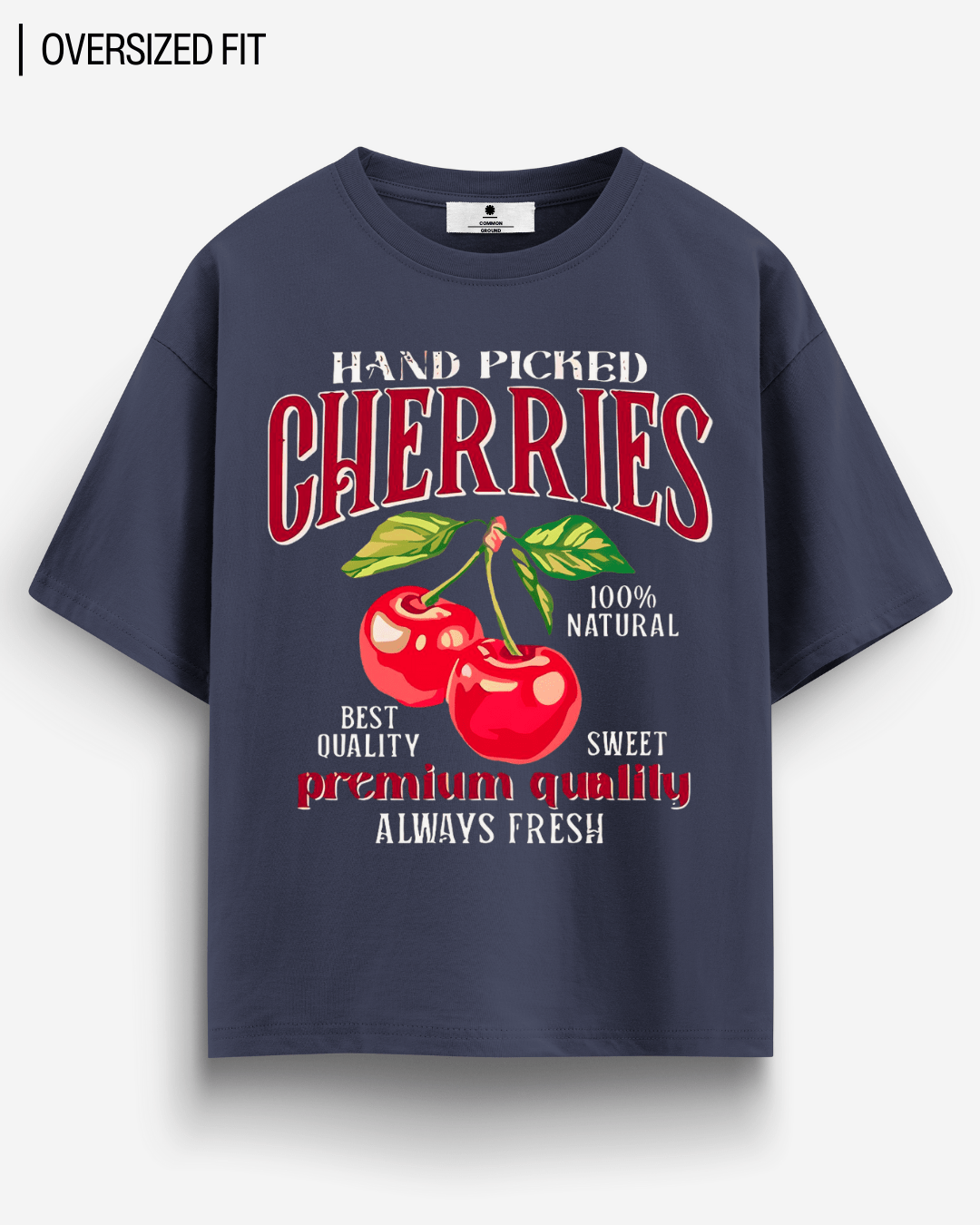 CHERRIES OVERSIZED T-SHIRT