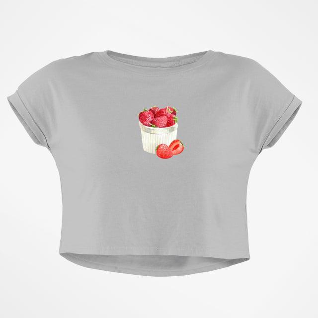 FRESH STRAWBERRIES CROP TOP