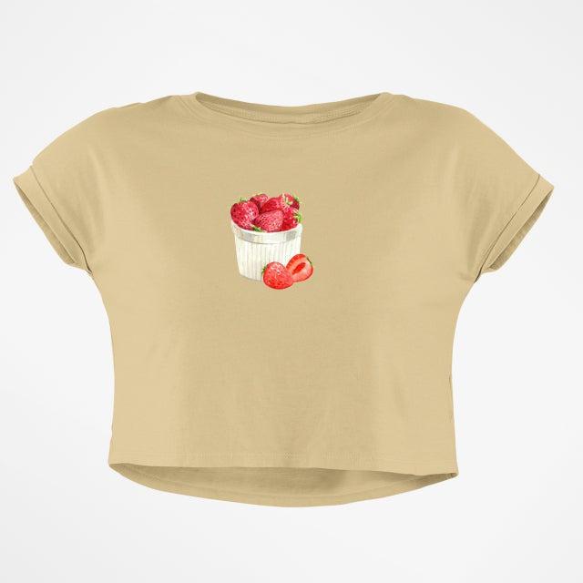 FRESH STRAWBERRIES CROP TOP
