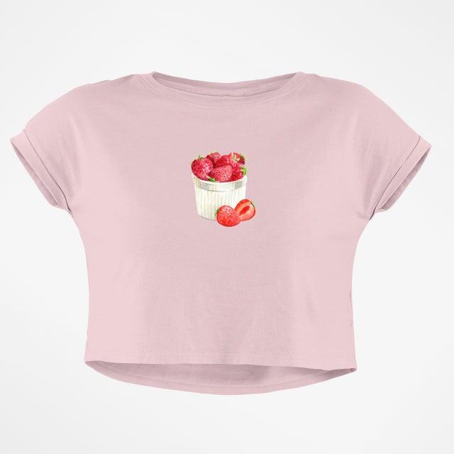 FRESH STRAWBERRIES CROP TOP