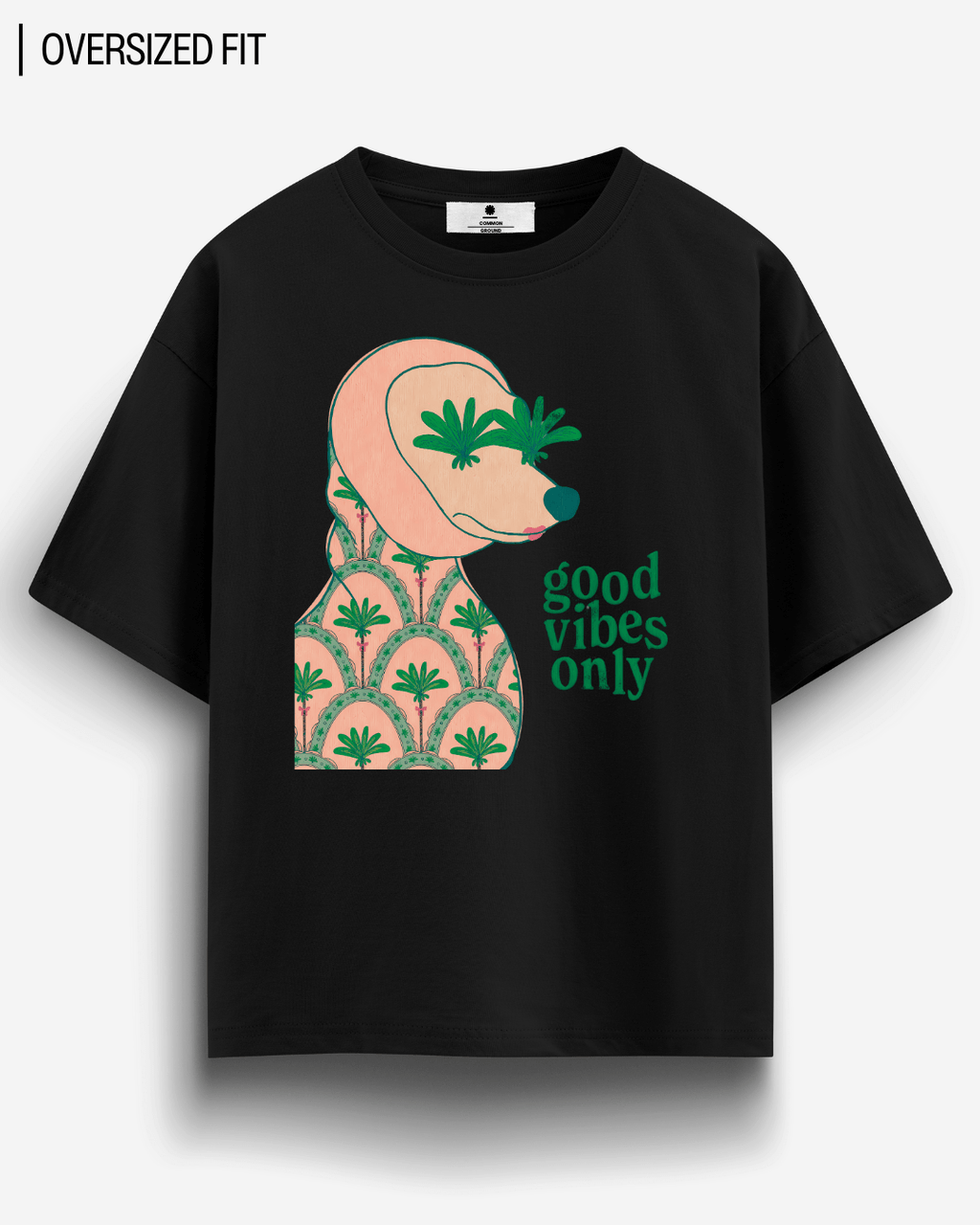 GOOD VIBES ONLY OVERSIZED T-SHIRT