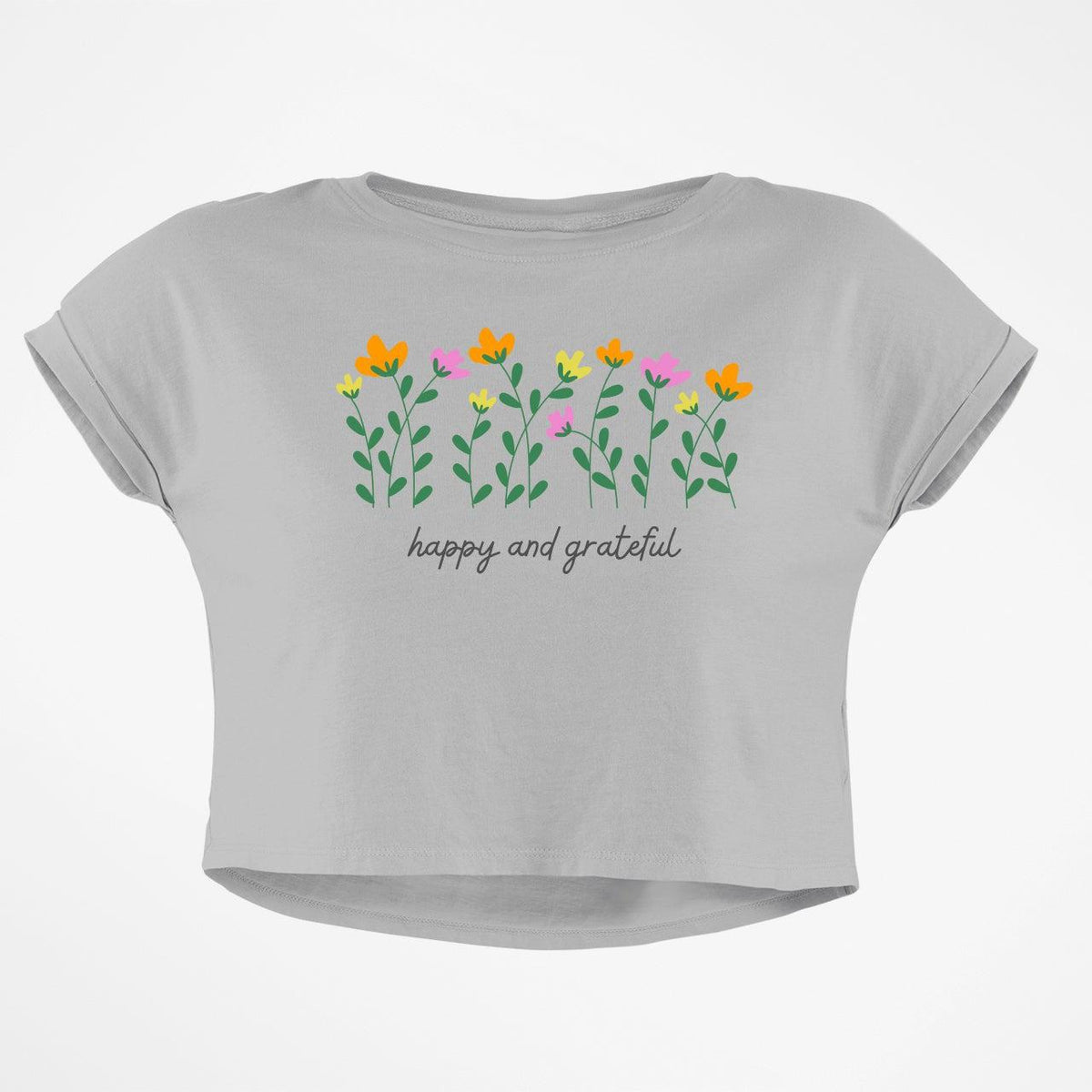 HAPPY AND GRATEFUL CROP TOP