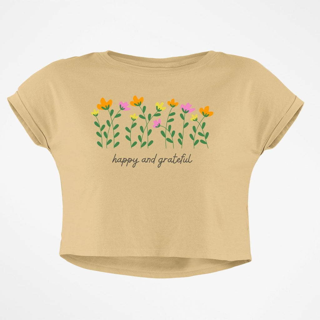HAPPY AND GRATEFUL CROP TOP