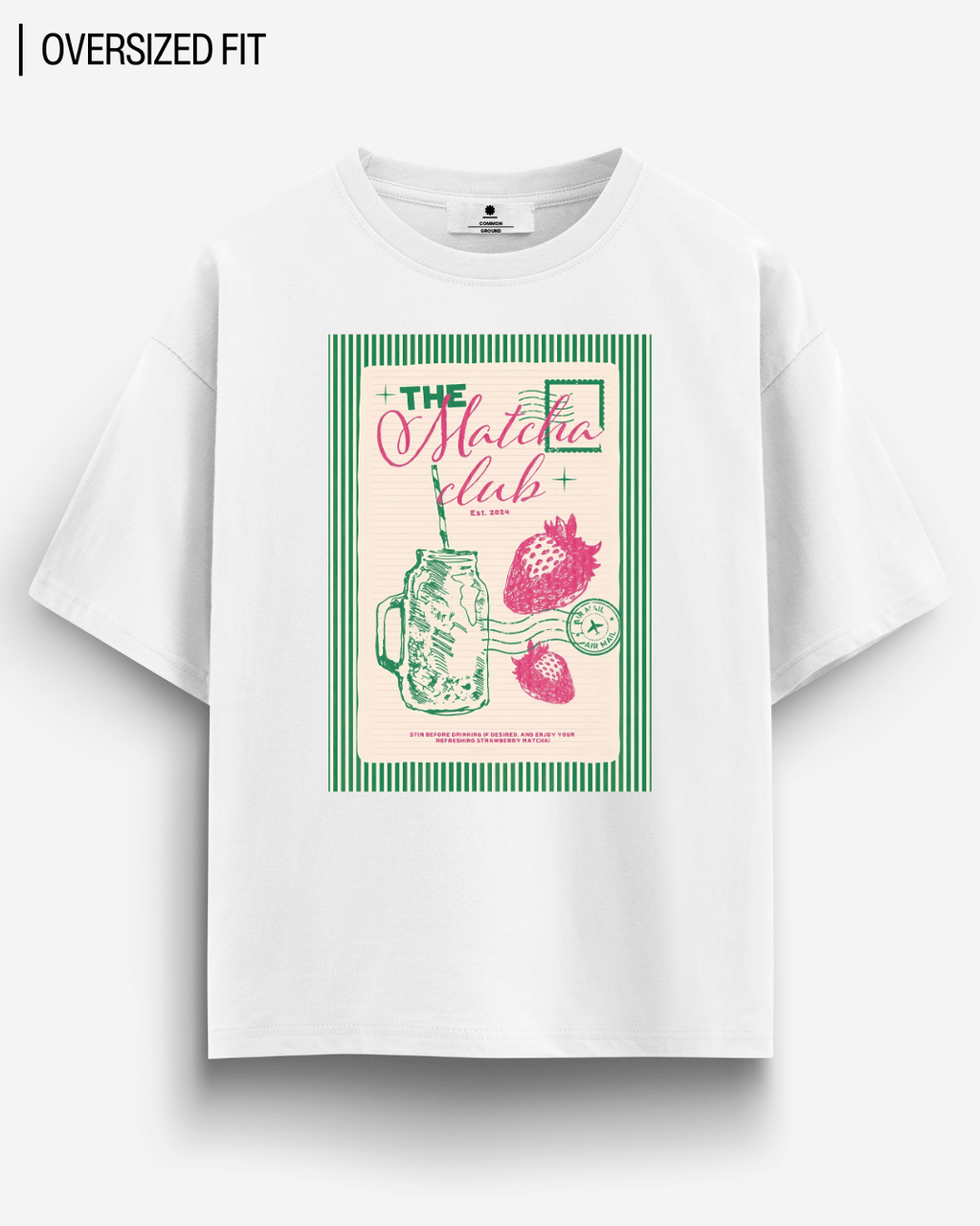 MATCHA CLUB OVERSIZED T-SHIRT