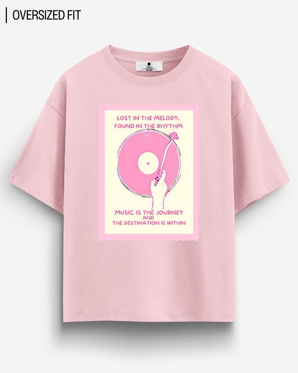 MUSIC IS THE JOURNEY OVERSIZED T-SHIRT