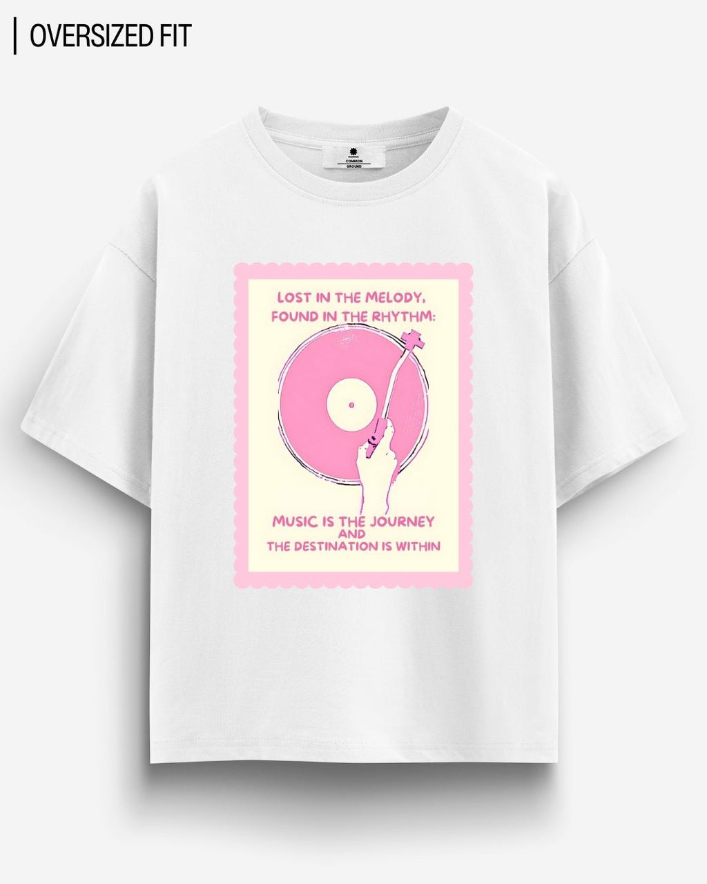 MUSIC IS THE JOURNEY OVERSIZED T-SHIRT