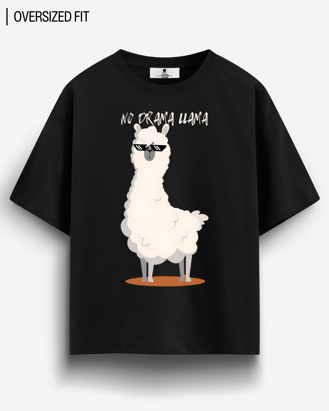 NO DRAMA LLAMA OVERSIZED T-SHIRT
