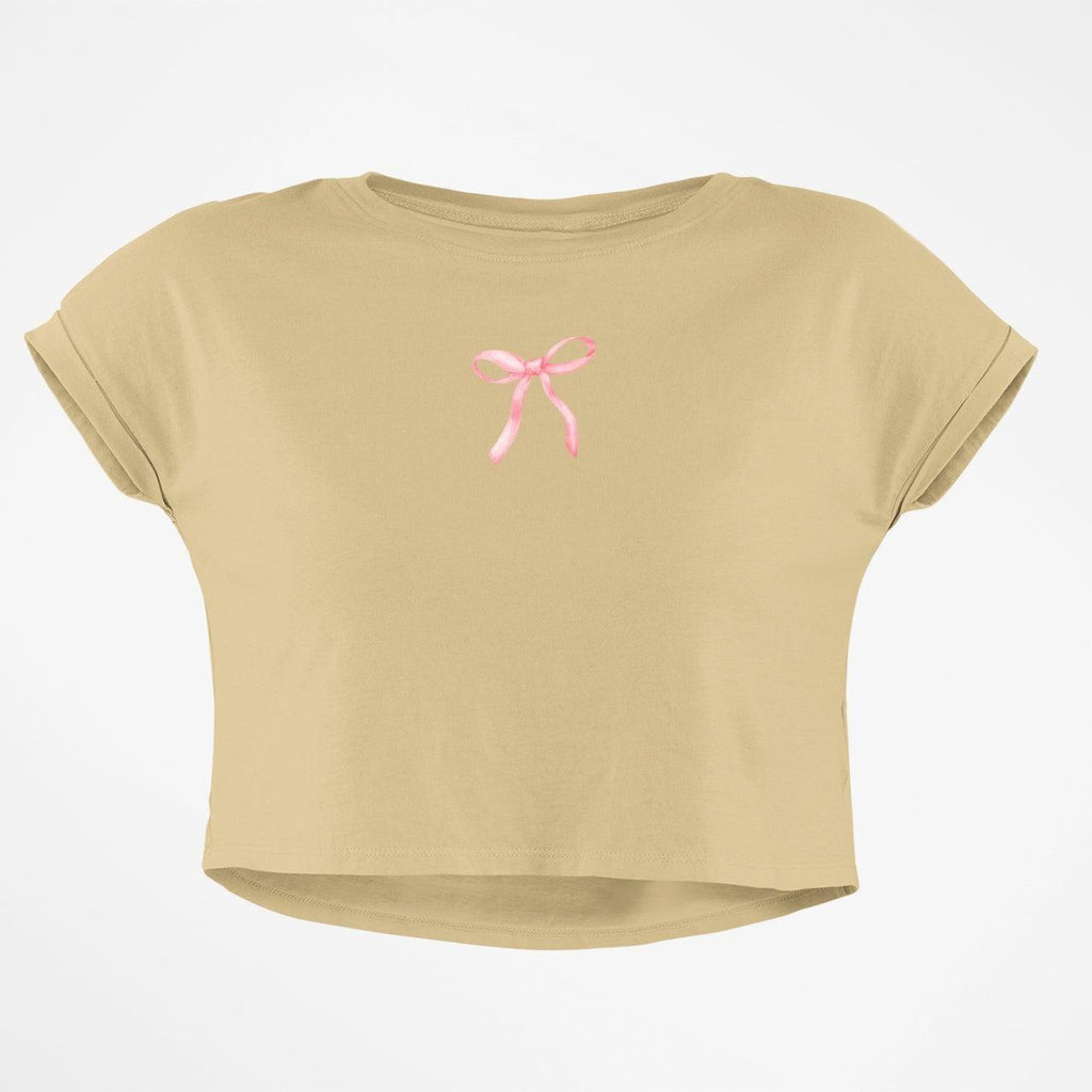 PINK BOW CROP TOP