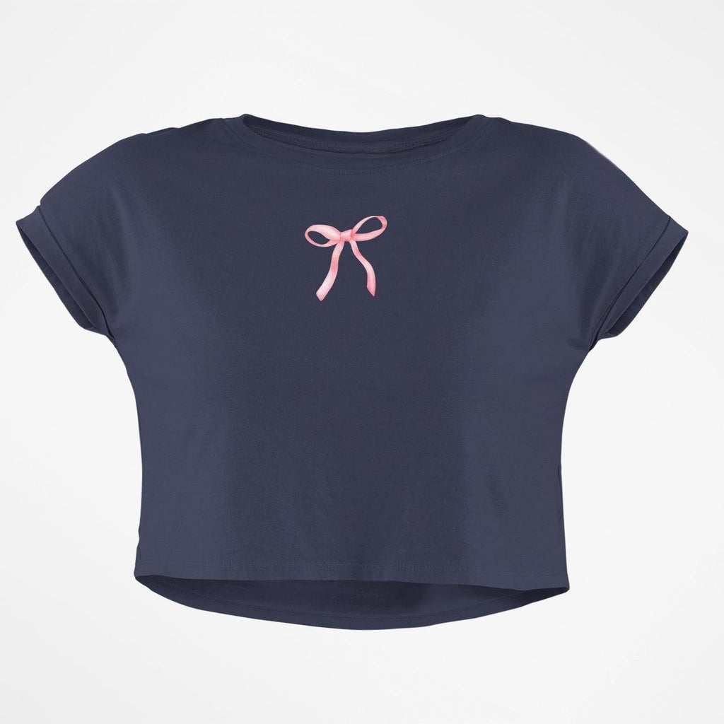 PINK BOW CROP TOP