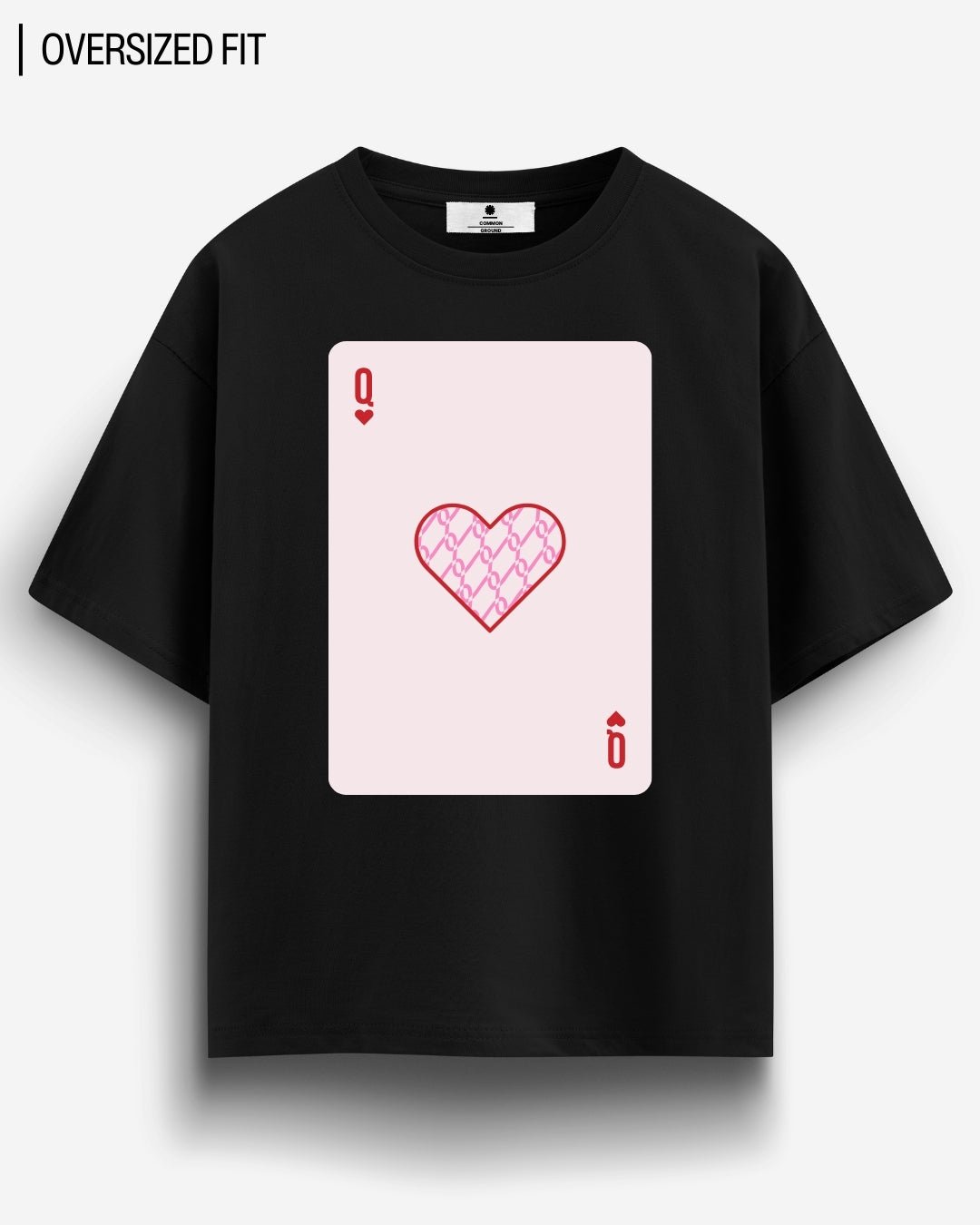 QUEEN OF HEARTS OVERSIZED T-SHIRT