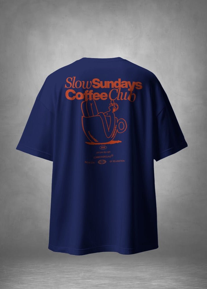 SLOW SUNDAYS COFFEE CLUB OVERSIZED T-SHIRT