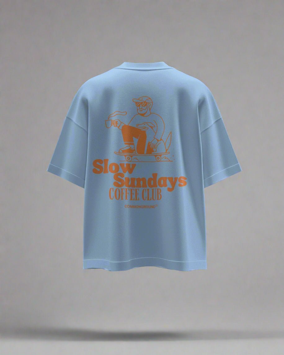 SLOW SUNDAYS COFFEE CLUB OVERSIZED T-SHIRT