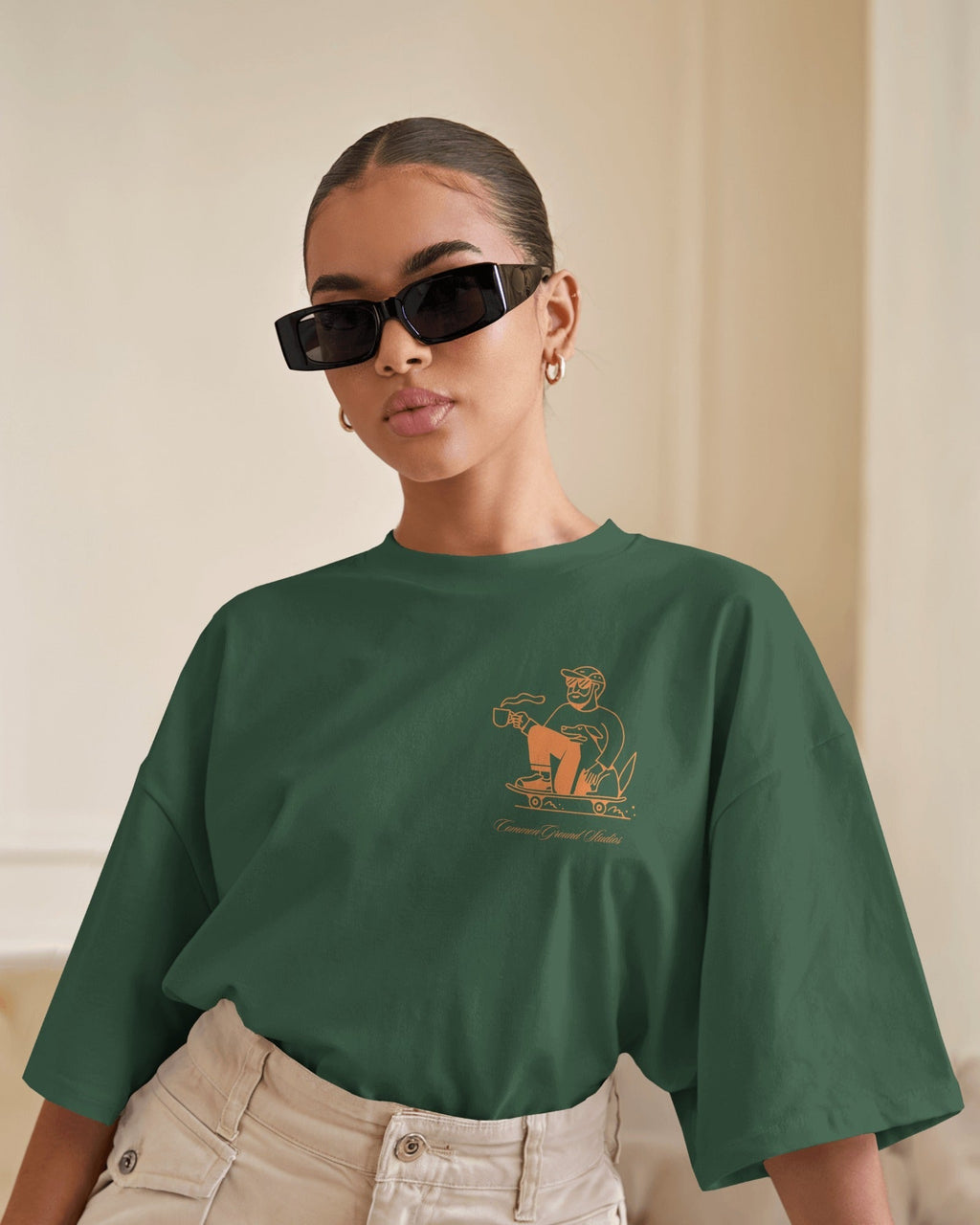 SLOW SUNDAYS COFFEE CLUB OVERSIZED T-SHIRT