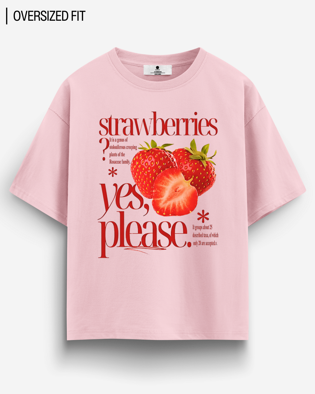 STRAWBERRIES OVERSIZED T-SHIRT
